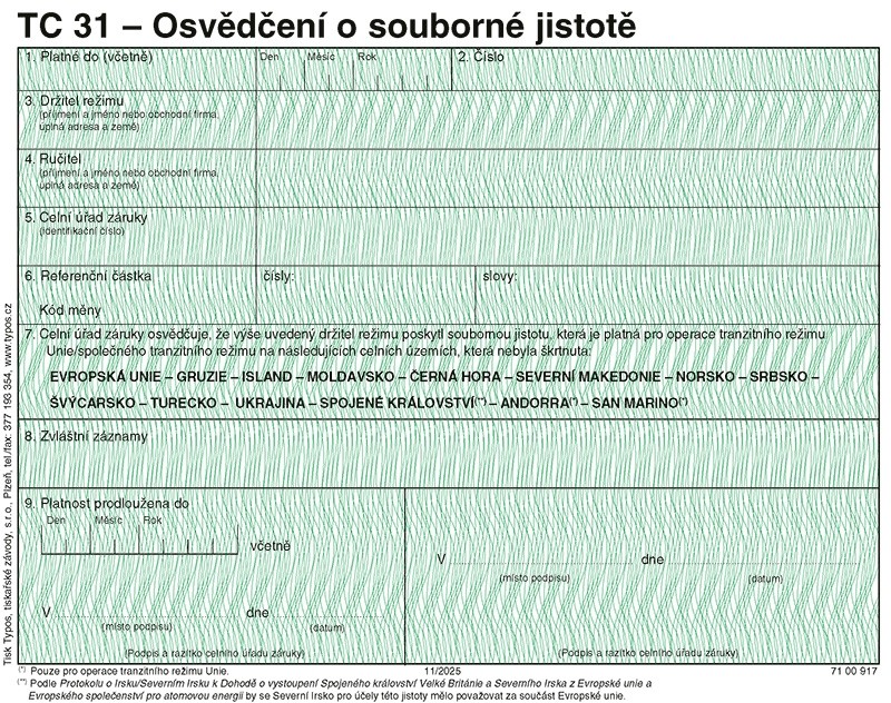TC 31-Osved.o zprošt.povin.posk.jistotu(nové od 1.11.2025)